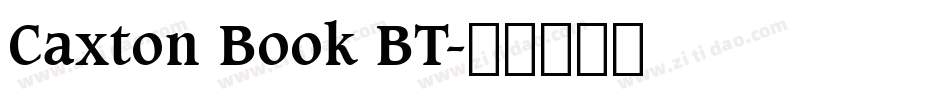 Caxton Book BT字体转换
